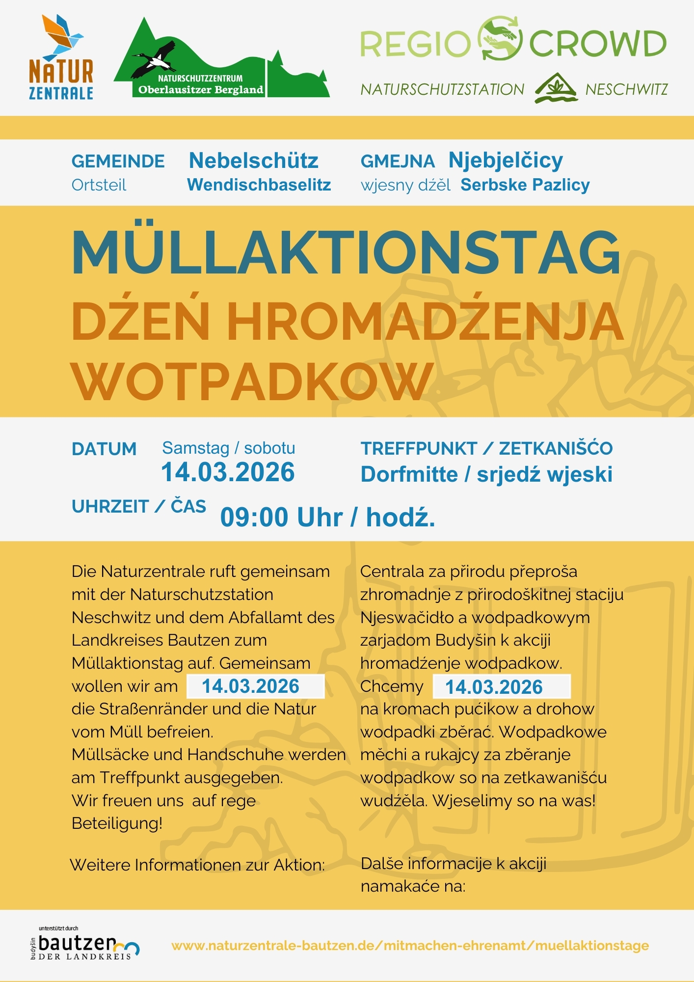 Plakat Flyer Müllaktionstage 2026