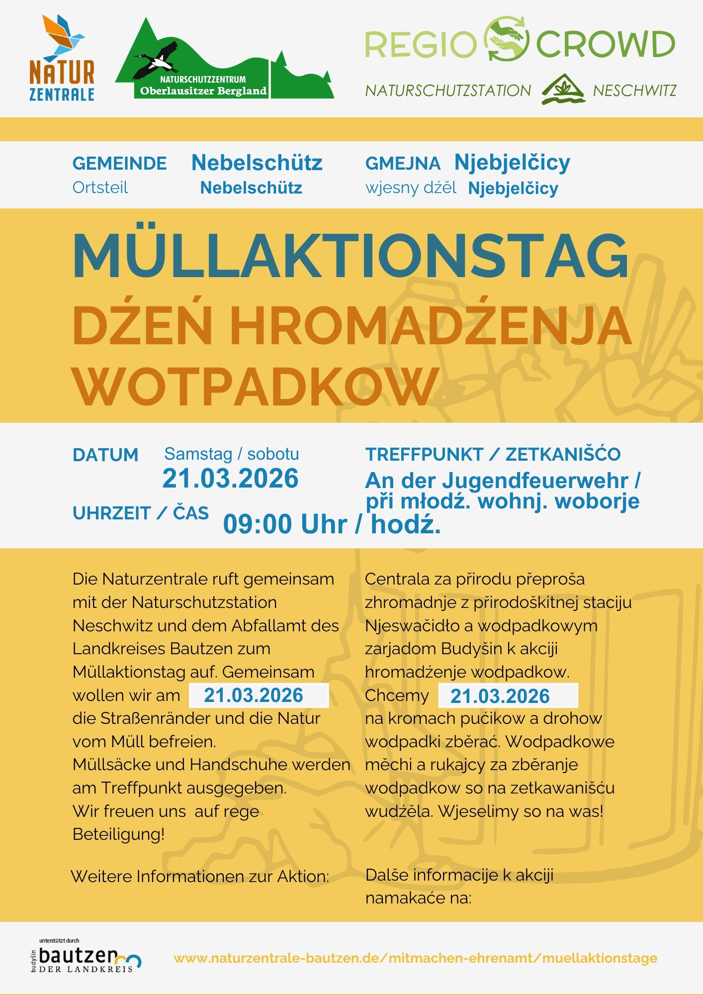 Plakat Flyer Müllaktionstage 2026