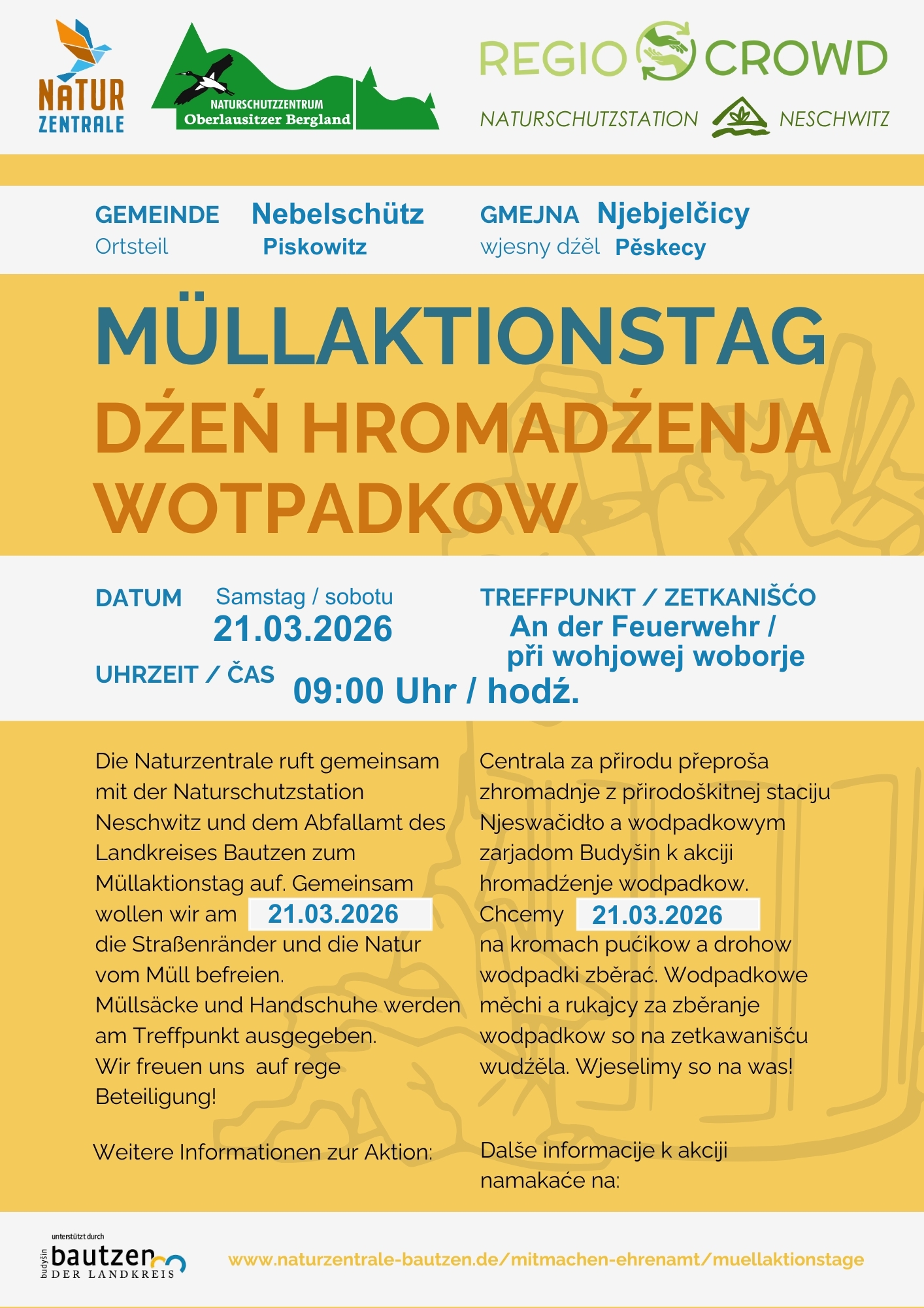 Plakat Flyer Müllaktionstage 2026