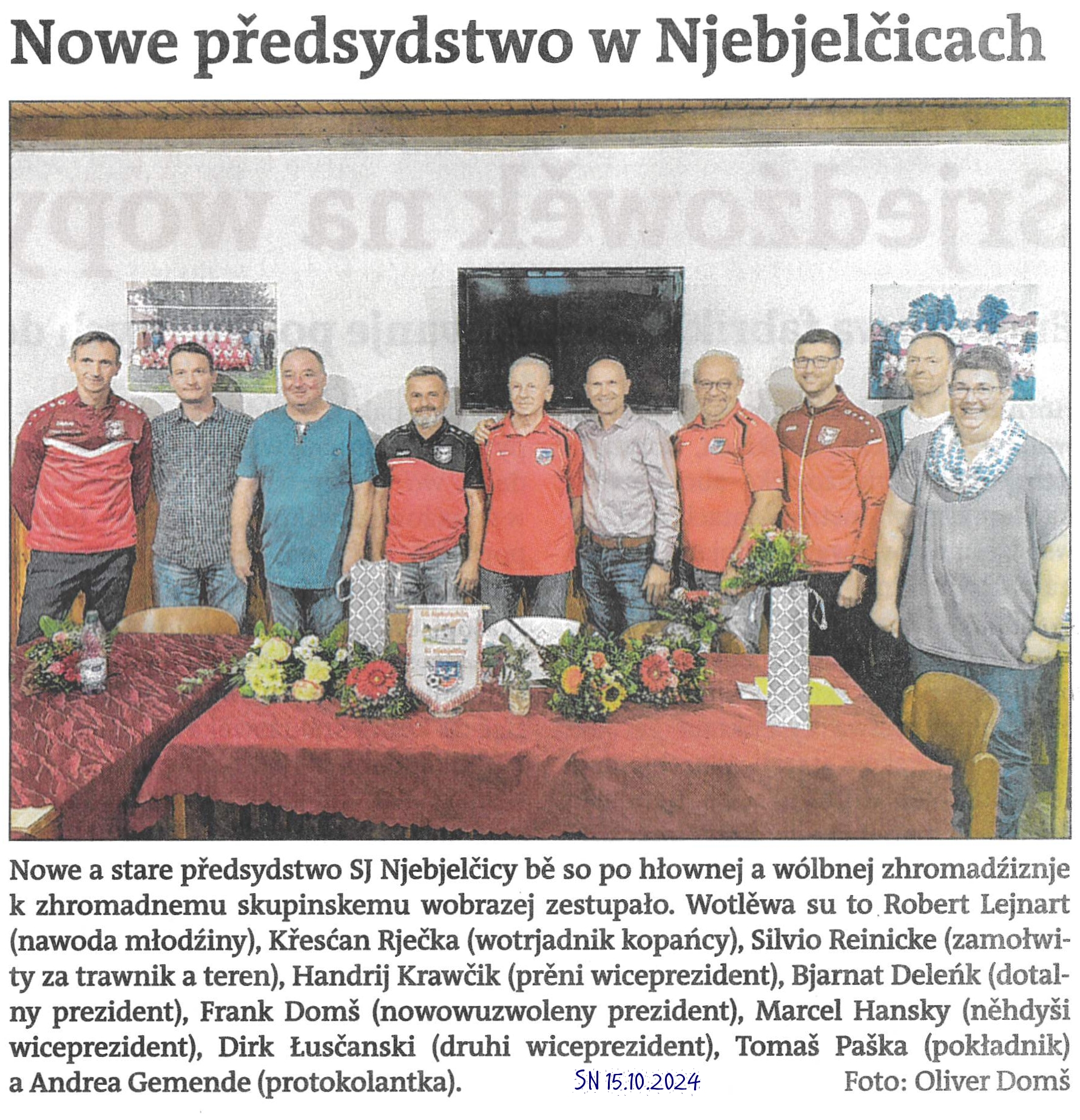 2024 10 15 SN Artikel Nowe předsystwo SGN